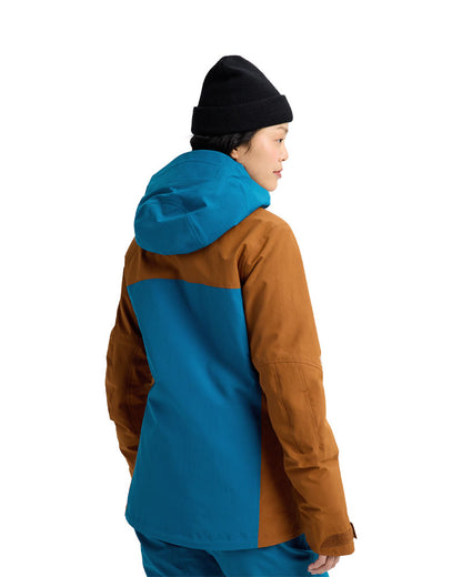 Burton Women's [ak] Embark Gore 2L Jkt Blue Teal/Chestnut Brown 2026