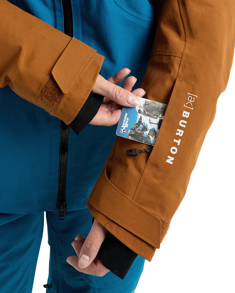 Burton Women's [ak] Embark Gore 2L Jkt Blue Teal/Chestnut Brown 2026