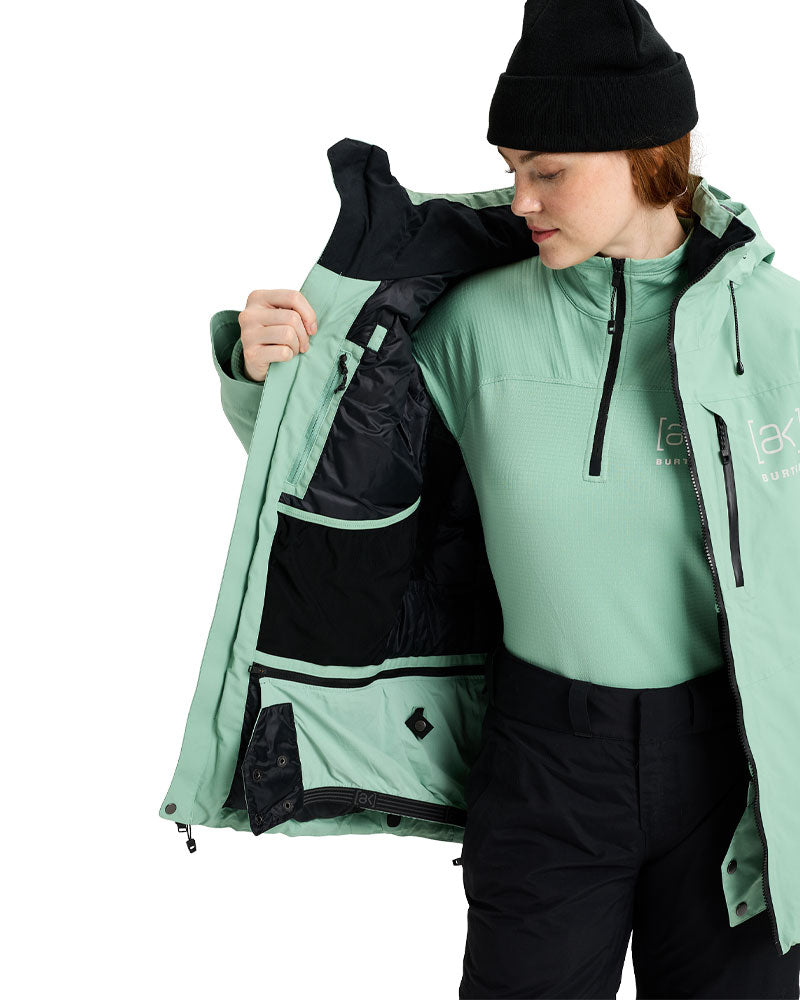 burton wms レディース Gore-Tex ジャケット　カーキ Burton Women's [ak] Flare 2L Down Gore-Tex Down Jacket Soft Sage