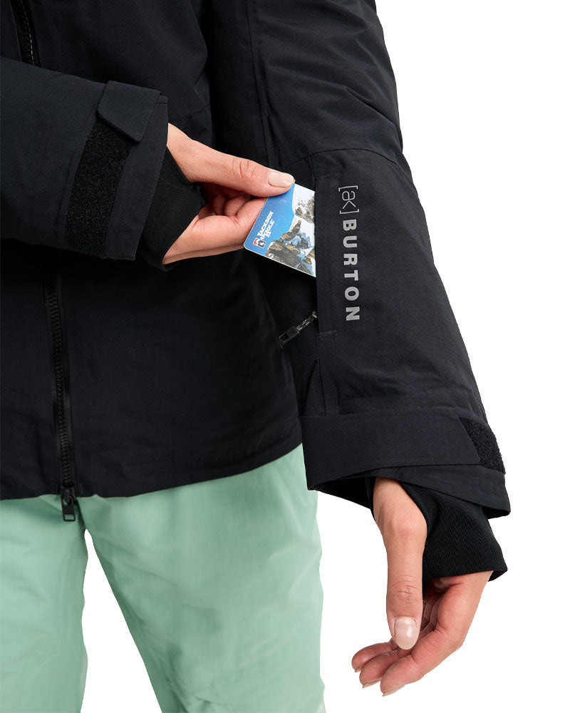 Burton Women's [ak] Flare 2L Down Gore-Tex Down Jacket True Black 2026