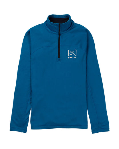 Burton Women's [ak] Helium Grid Fleece Quater-Zip Blue Teal 2026
