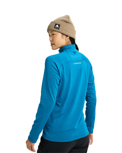 Burton Women's [ak] Helium Grid Fleece Quater-Zip Blue Teal 2026