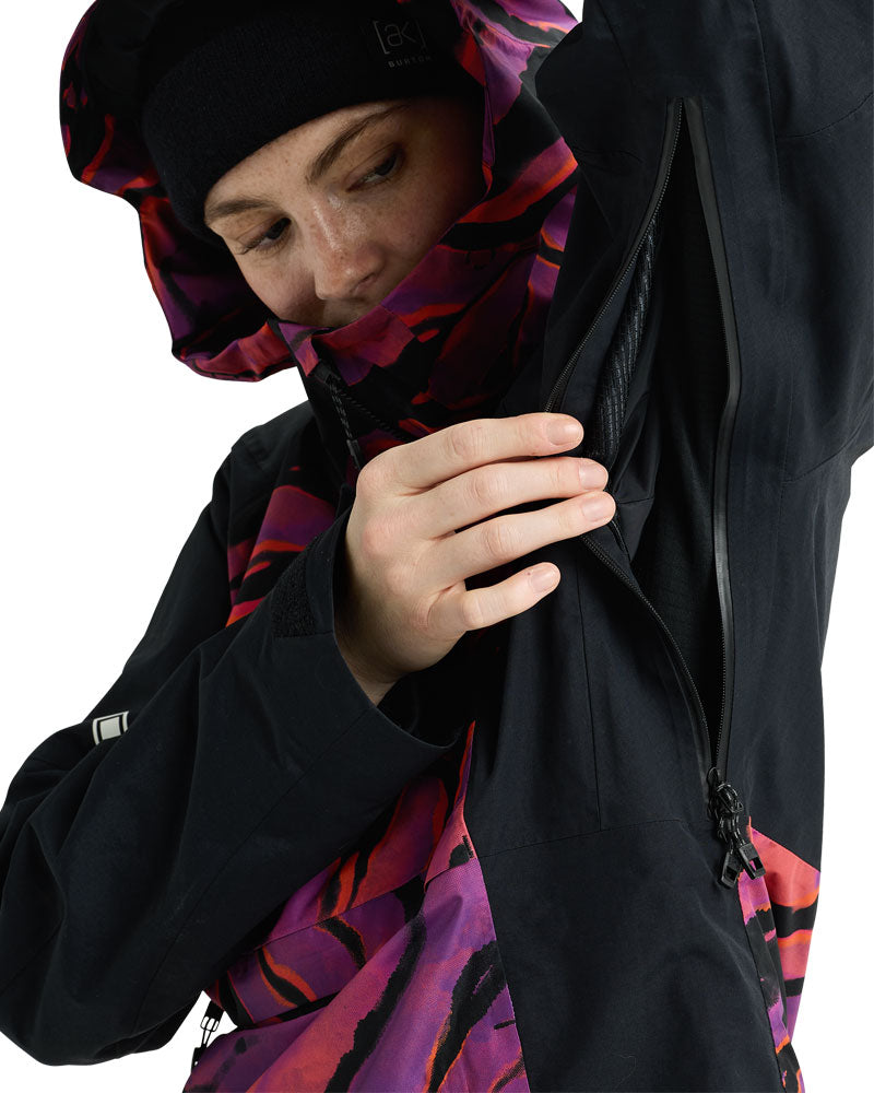 Burton Women's [ak] Kimmy Gore-Tex 2L Anorak Slash Multi/True Black 2026