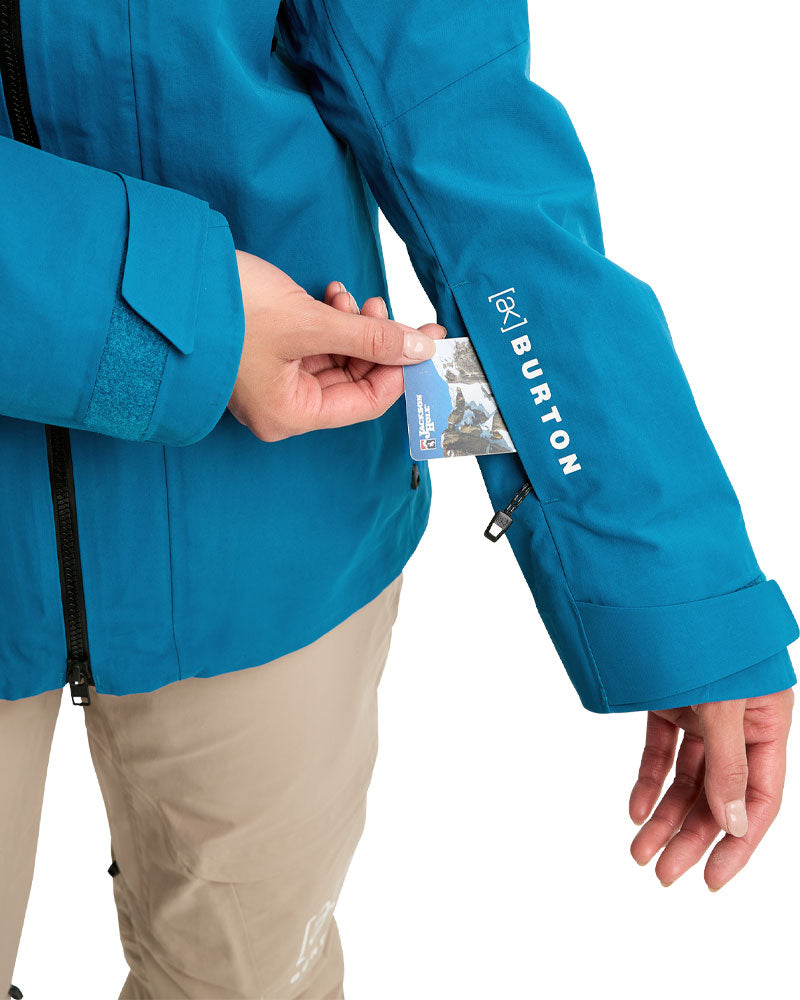 Burton Women's [ak] Upshift Gore-Tex 2L Jacket Blue Teal 2026