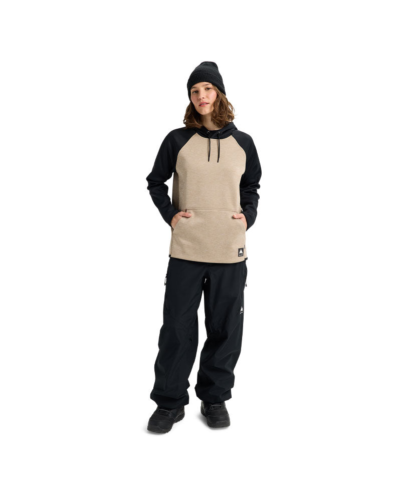 Burton Women's Crown Pullover Summit Taupe Heather/True Black 2026