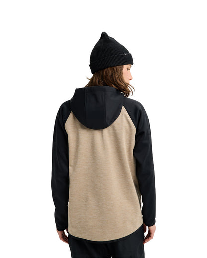 Burton Women's Crown Pullover Summit Taupe Heather/True Black 2026