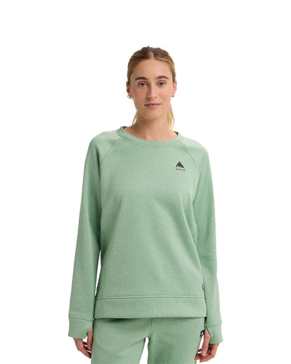 Burton Women's Oak Crewneck Fleece Soft Sage Heather 2026