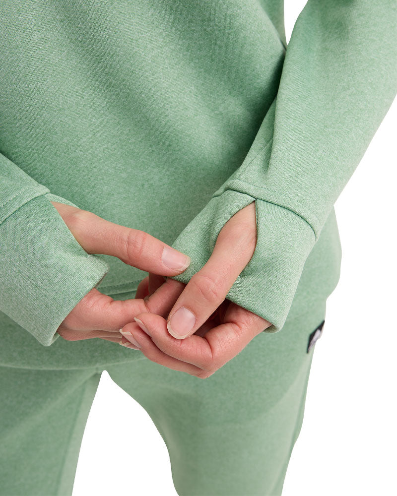 Burton Women's Oak Crewneck Fleece Soft Sage Heather 2026