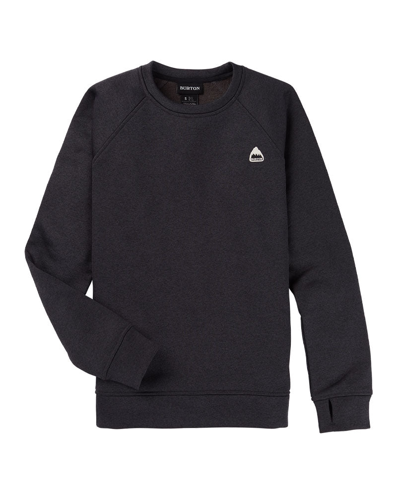 Burton Women's Oak Crewneck Fleece True Black Heather 2026