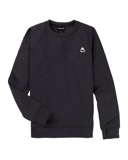 Burton Women's Oak Crewneck Fleece True Black Heather 2026