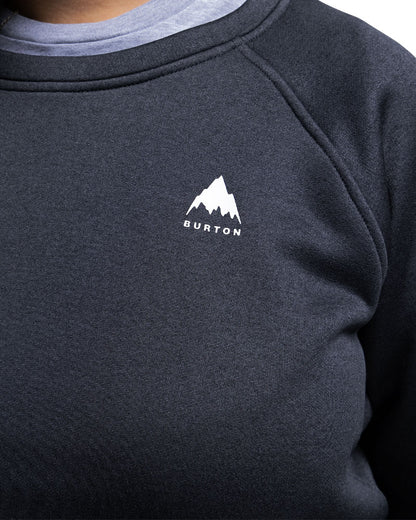 Burton Women's Oak Crewneck Fleece True Black Heather 2026