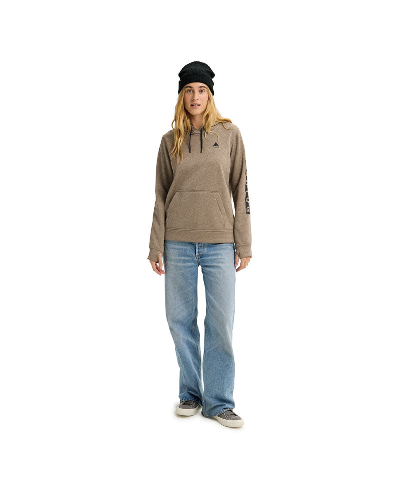 Burton Women's Oak Pullover Hoodie Summit Taupe Heather 2026