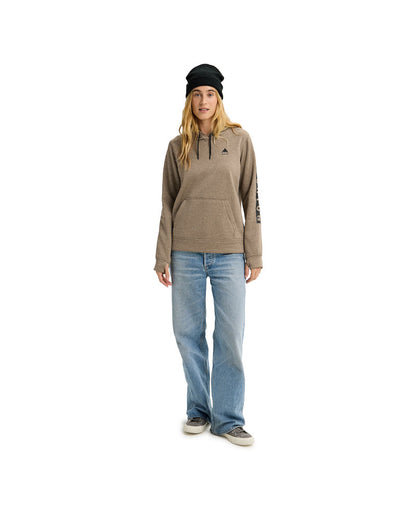 Burton Women's Oak Pullover Hoodie Summit Taupe Heather 2026