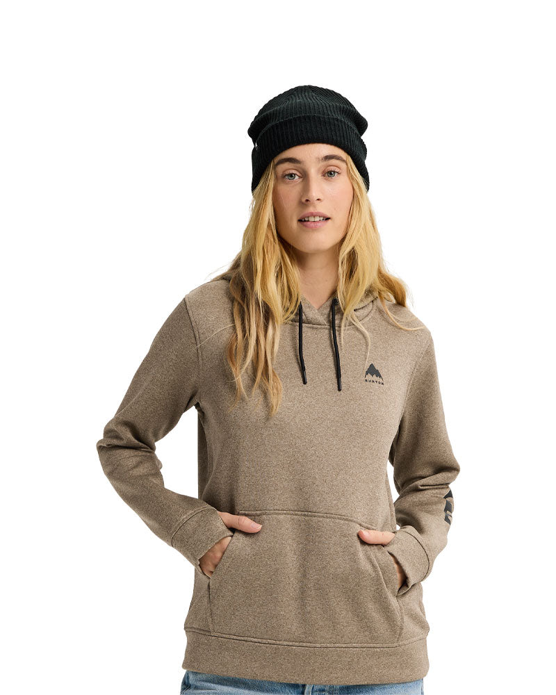 Burton Women's Oak Pullover Hoodie Summit Taupe Heather 2026