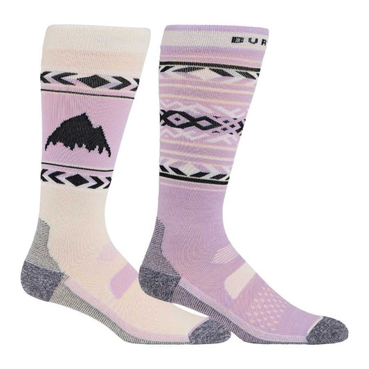 Burton Women's Performance Lightweight Socks 2-Pack Washed Lavendar 2026