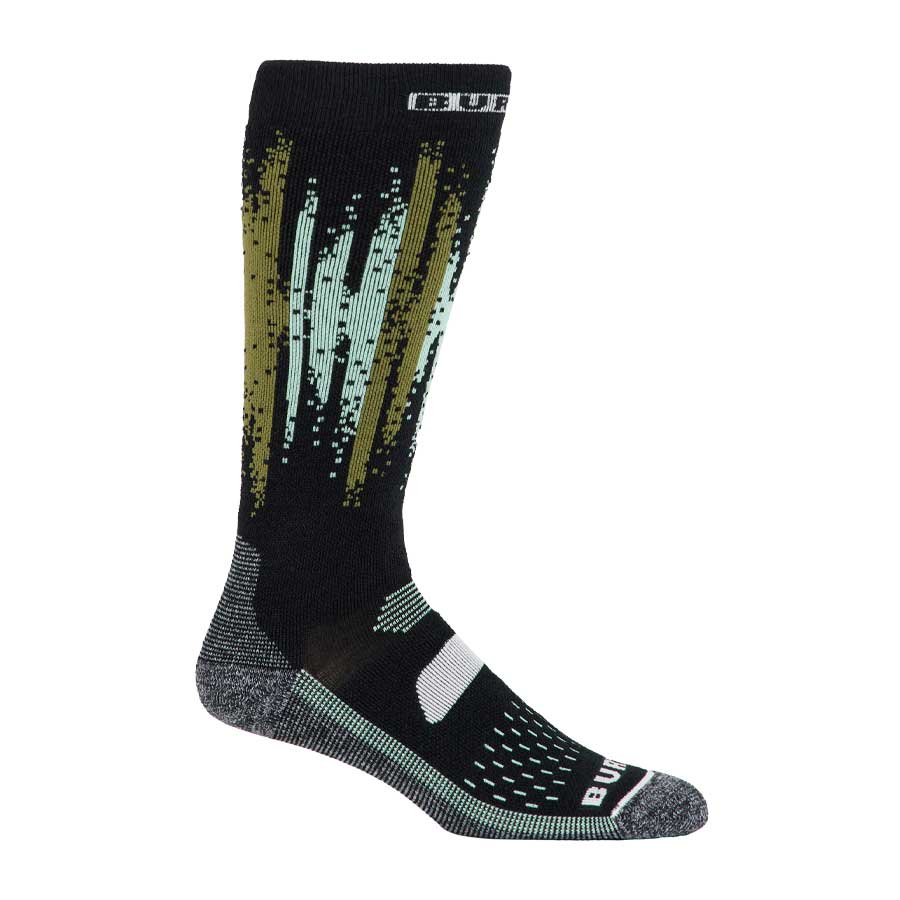 Burton Women's Performance Midweight Socks Soft Sage Stripe 2026