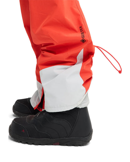 Burton Women's Reserve Gore-Tex 2L Bib Pant Fiesta Red/Gray Cloud 2026