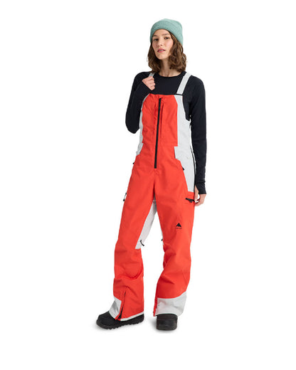 Burton Women's Reserve Gore-Tex 2L Bib Pant Fiesta Red/Gray Cloud 2026
