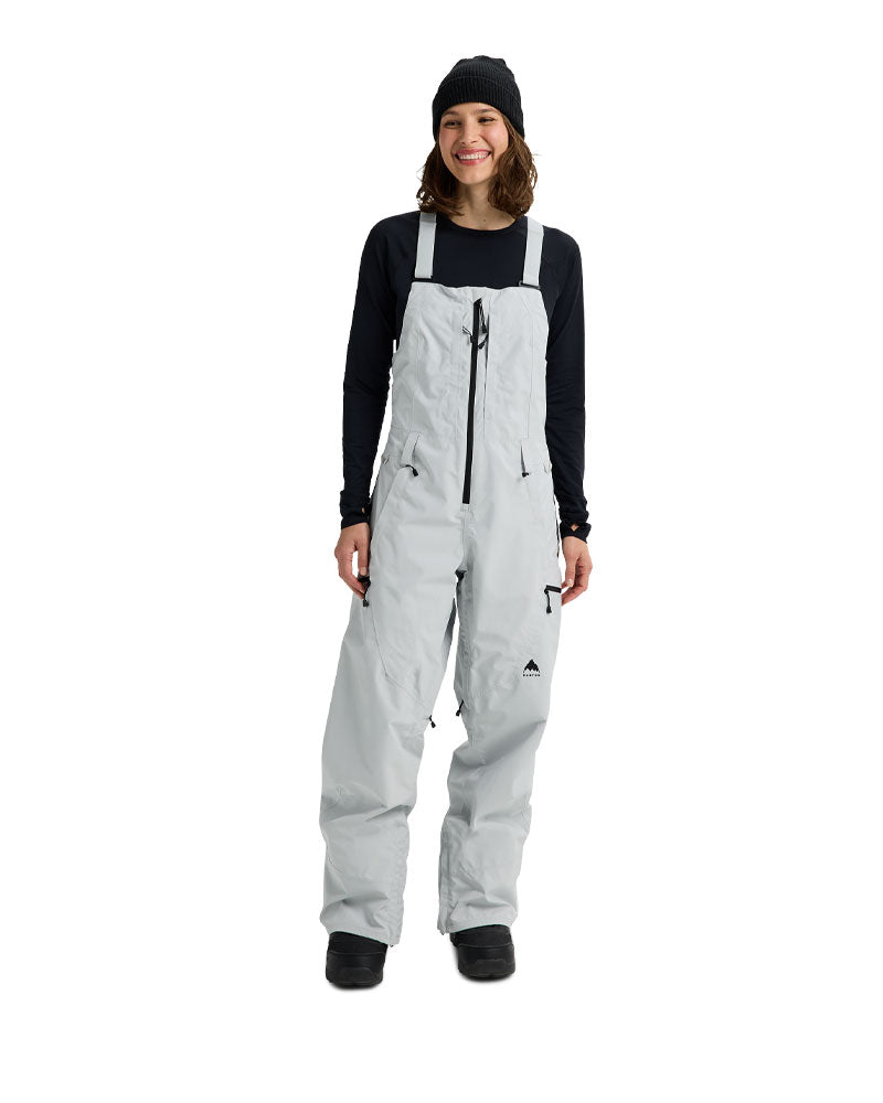 Burton Women's Reserve Gore-Tex 2L Bib Pants Gray Cloud 2026