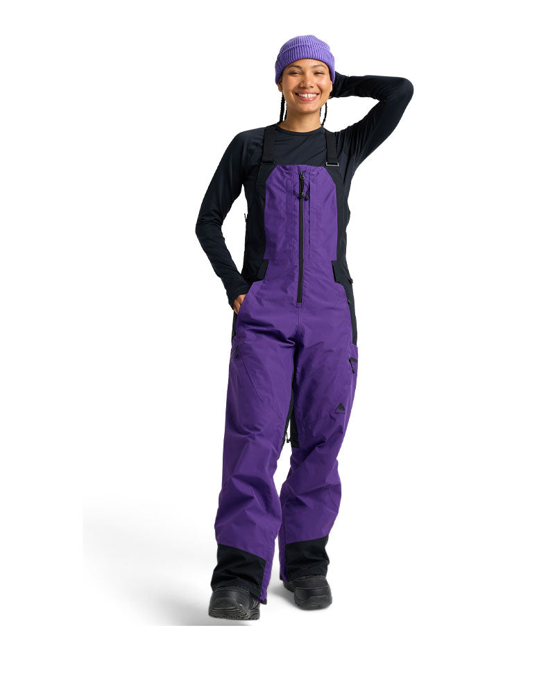 Burton Women's Reserve Gore-Tex 2L Bib Pants Prism Violet/True Black 2026