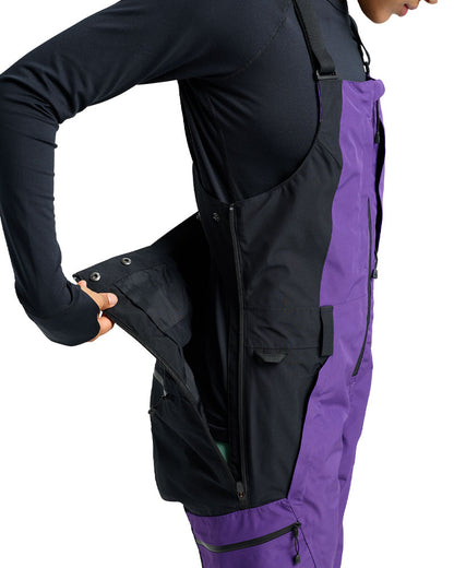 Burton Women's Reserve Gore-Tex 2L Bib Pants Prism Violet/True Black 2026