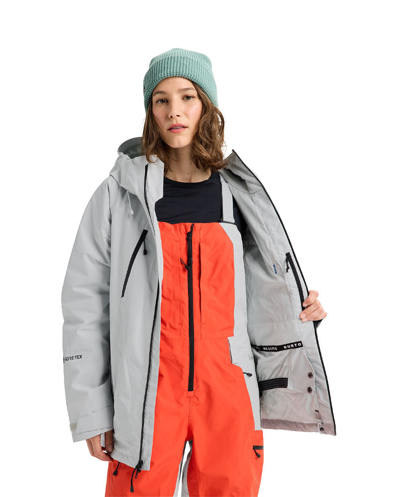 Burton Women's Reserve Gore-Tex 2L Insulated Jacket Gray Cloud