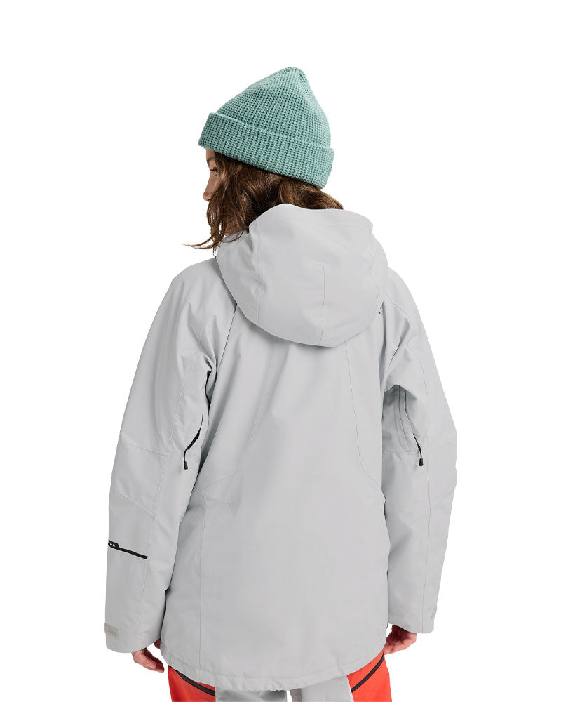 Burton Women's Reserve Gore-Tex 2L Insulated Jacket Gray Cloud