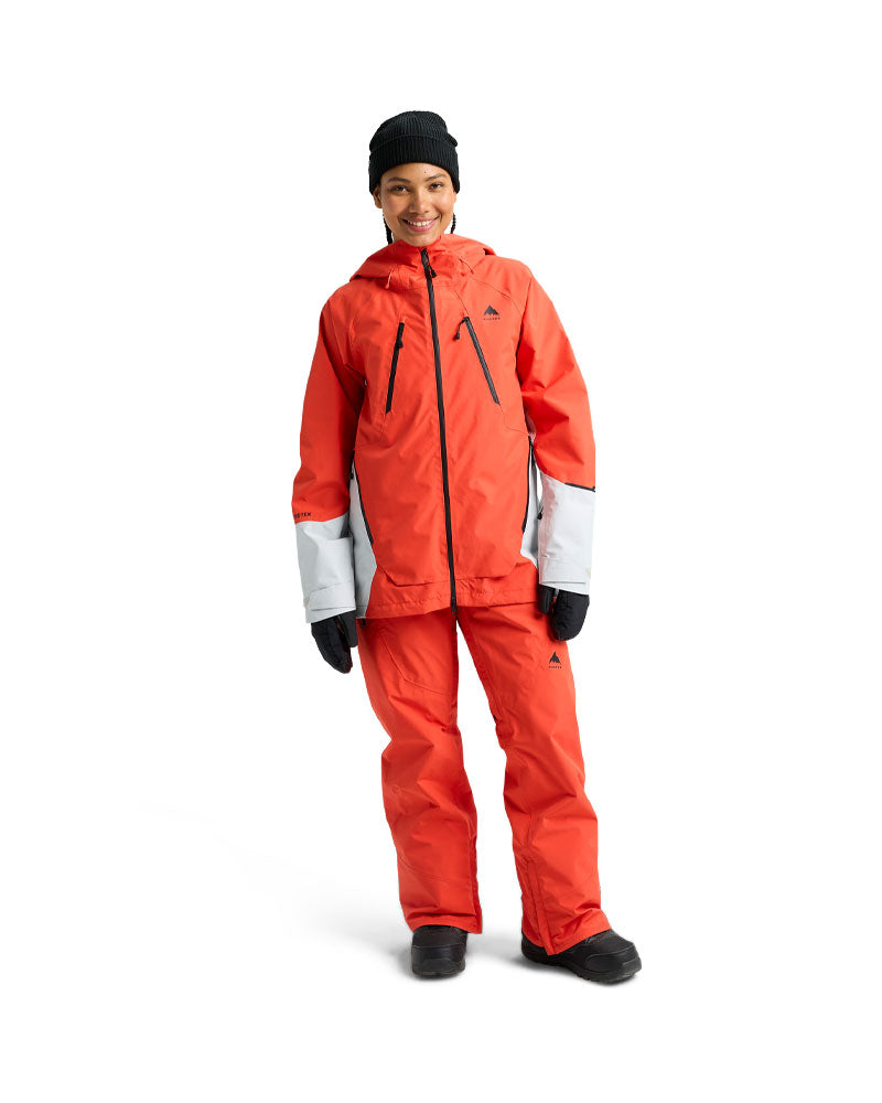 Burton Women's Reserve Gore-Tex 2L Jacket Fiesta Red/Gray Cloud 2026