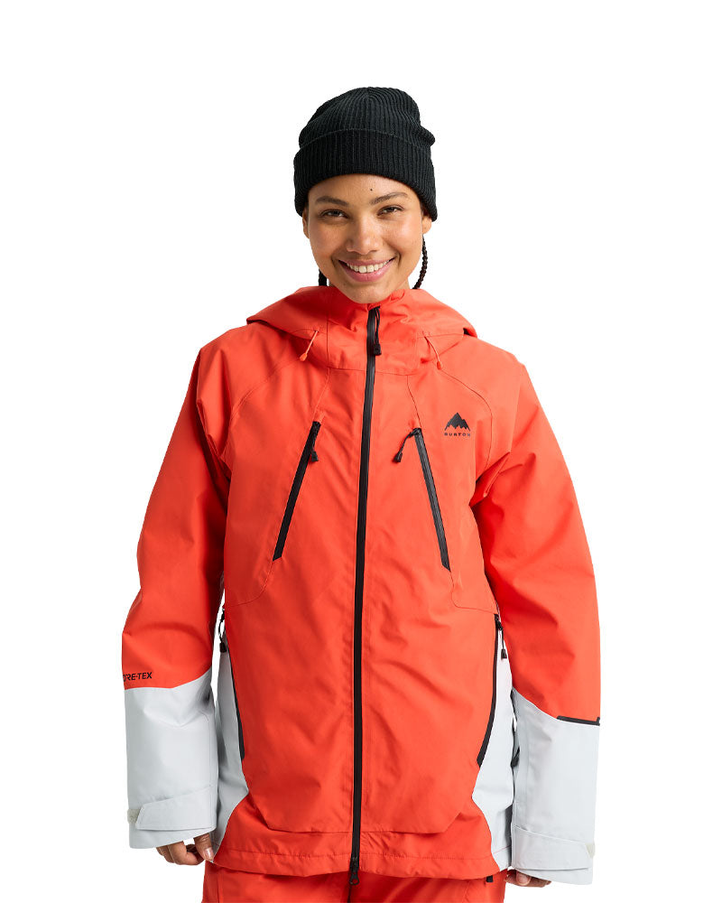 Burton Women's Reserve Gore-Tex 2L Jacket Fiesta Red/Gray Cloud 2026