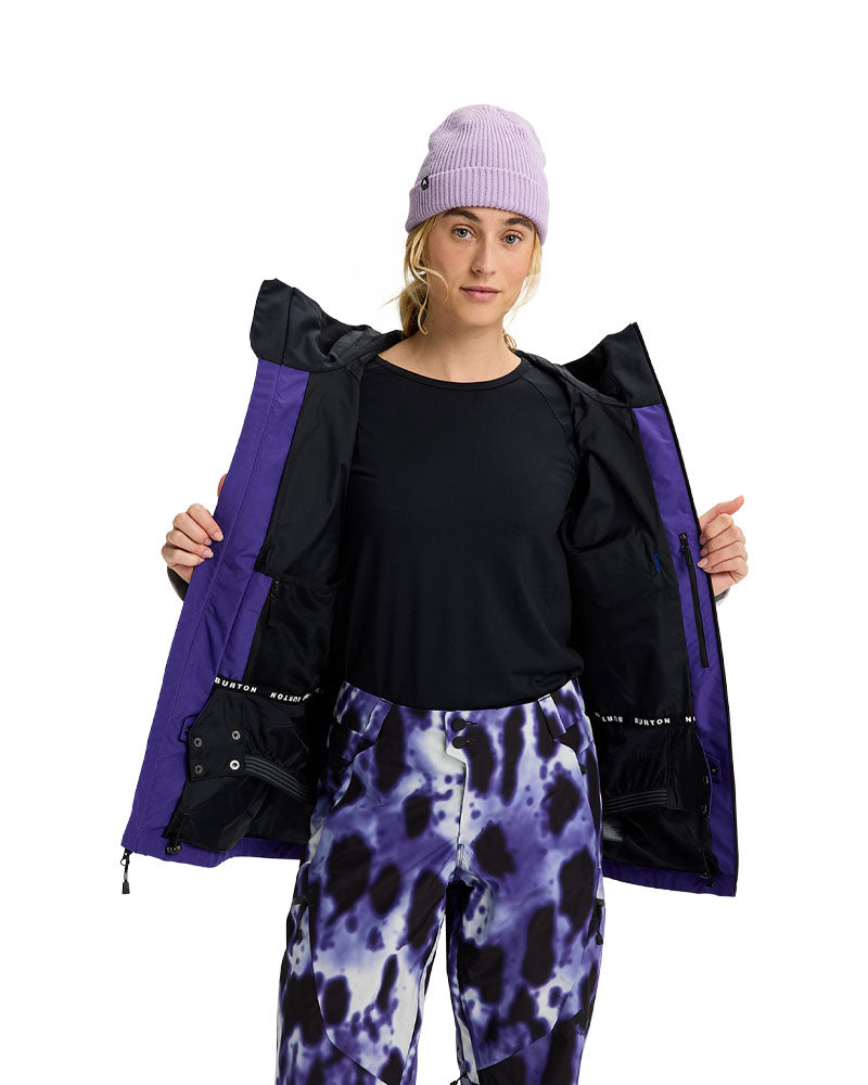 Burton Women's Reserve Gore-Tex 2L Jacket Prism Violet/True Black/Gray Cloud 2026