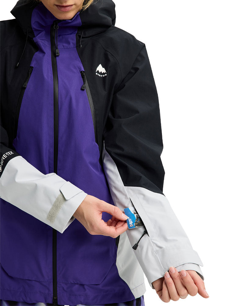 Burton Women's Reserve Gore-Tex 2L Jacket Prism Violet/True Black/Gray Cloud 2026