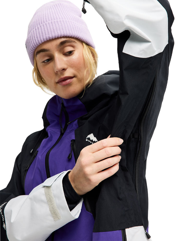 Burton Women's Reserve Gore-Tex 2L Jacket Prism Violet/True Black/Gray Cloud 2026