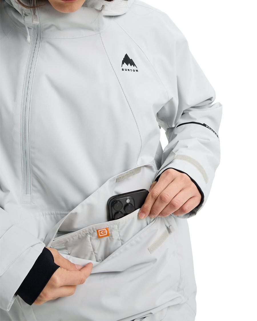 Burton Women's Reserve 2L Relaxed Anorak Gray Cloud 2026