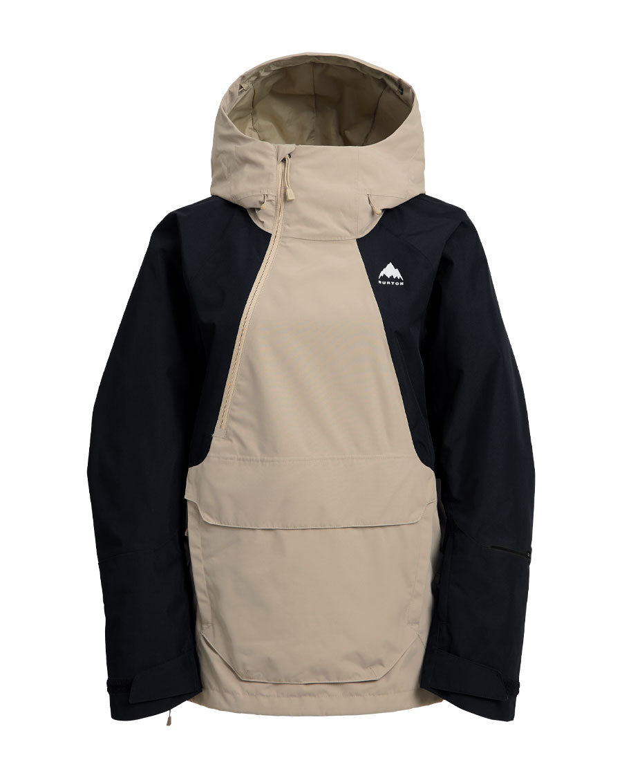 Burton Women's Reserve 2L Relaxed Anorak Summit Taupe/True Black 2026