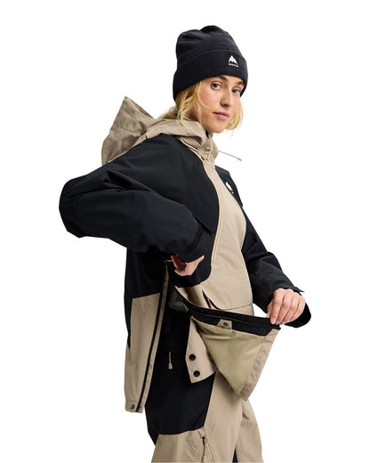 Burton Women's Reserve 2L Relaxed Anorak Summit Taupe/True Black 2026