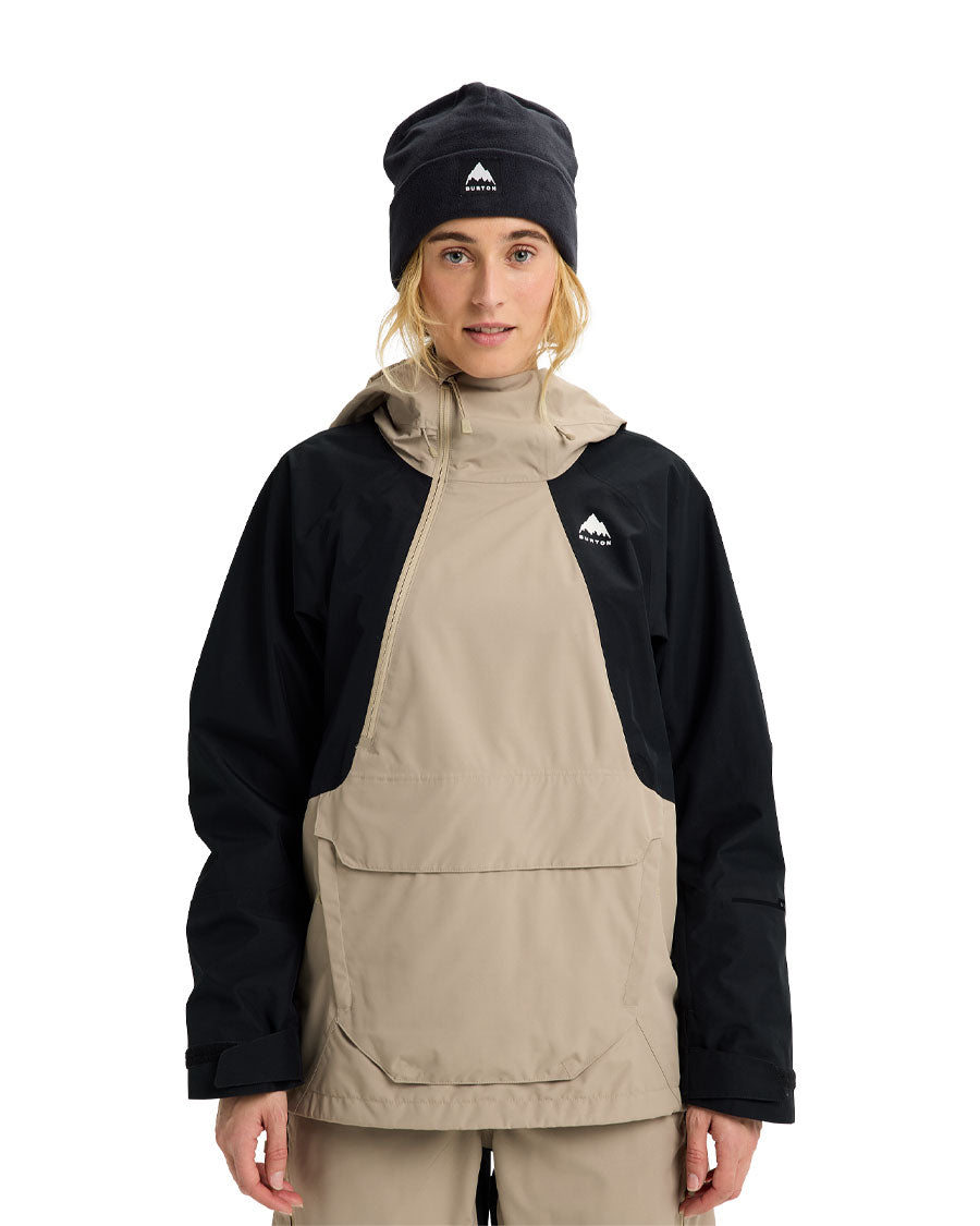 Burton Women's Reserve 2L Relaxed Anorak Summit Taupe/True Black 2026