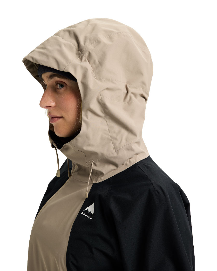 Burton Women's Reserve 2L Relaxed Anorak Summit Taupe/True Black 2026