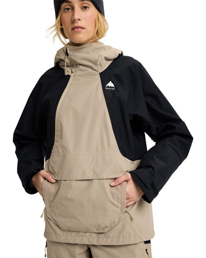 Burton Women's Reserve 2L Relaxed Anorak Summit Taupe/True Black 2026