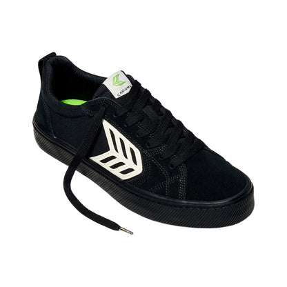 Cariuma Catiba Pro Low - Black Suede/Canvas Ivory