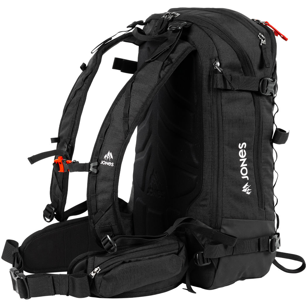 Jones Further 25L Backpack Stealth Black – The Source Snowboard