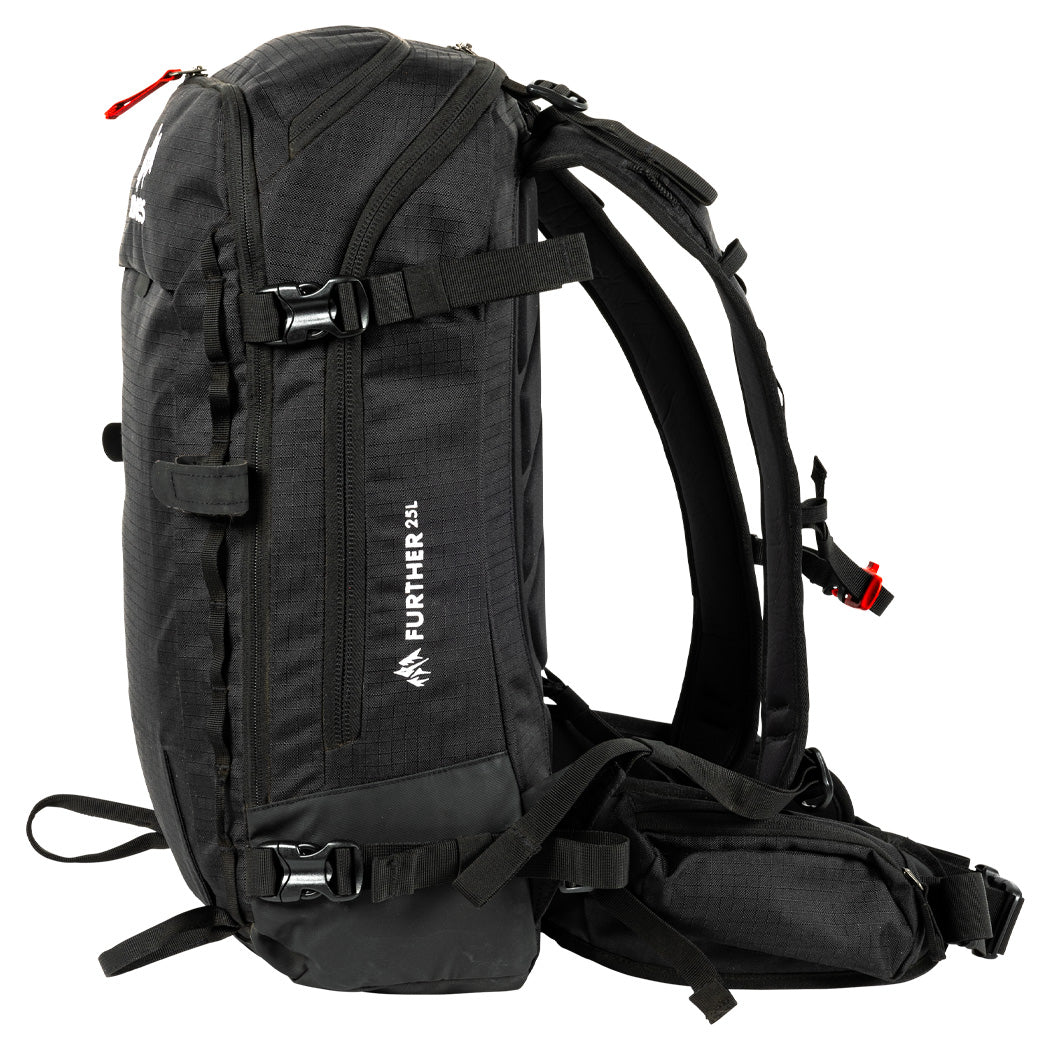 Jones Further 25L Backpack Stealth Black – The Source Snowboard