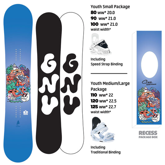 GNU Kids' Recess Package - Grom Snowboard 2026