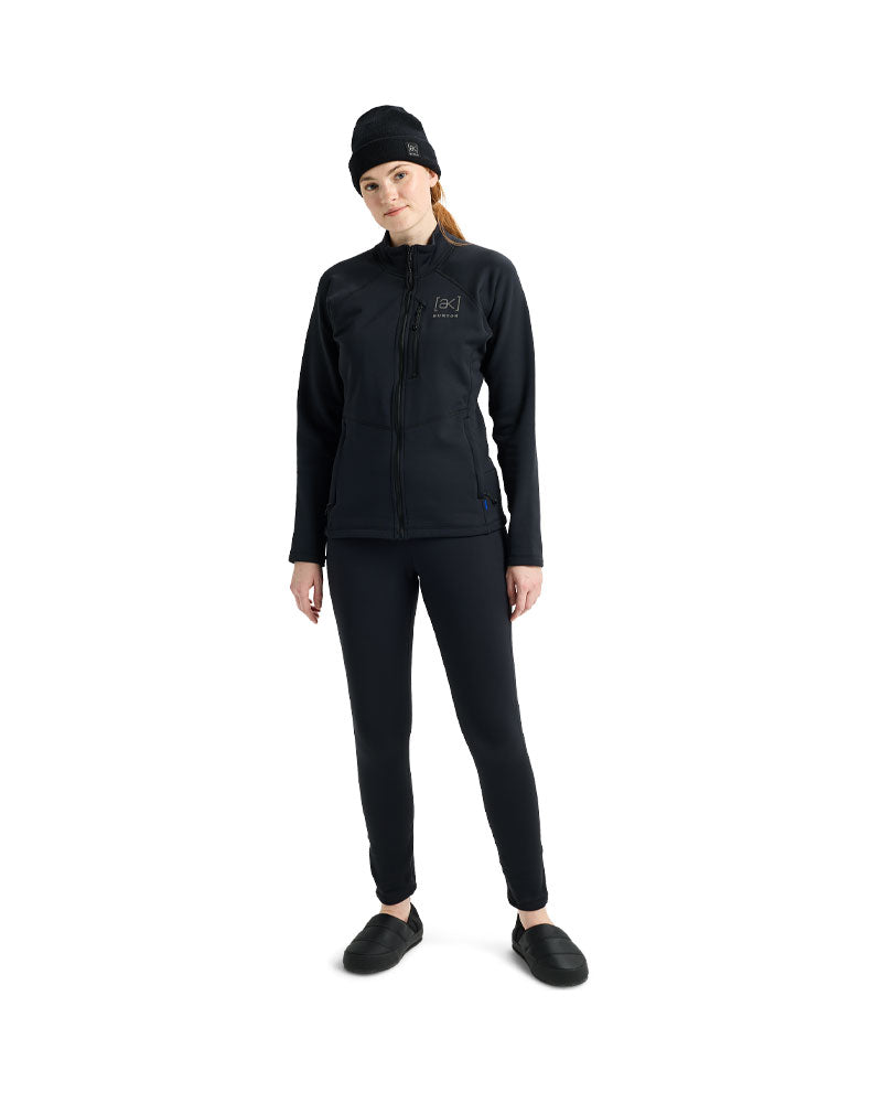 Burton Women's [ak] Baker Stretch Fleece Full-Zip True Black 2026