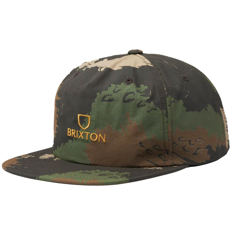 Brixton Forte VI Snapback Cap Woodland Camo
