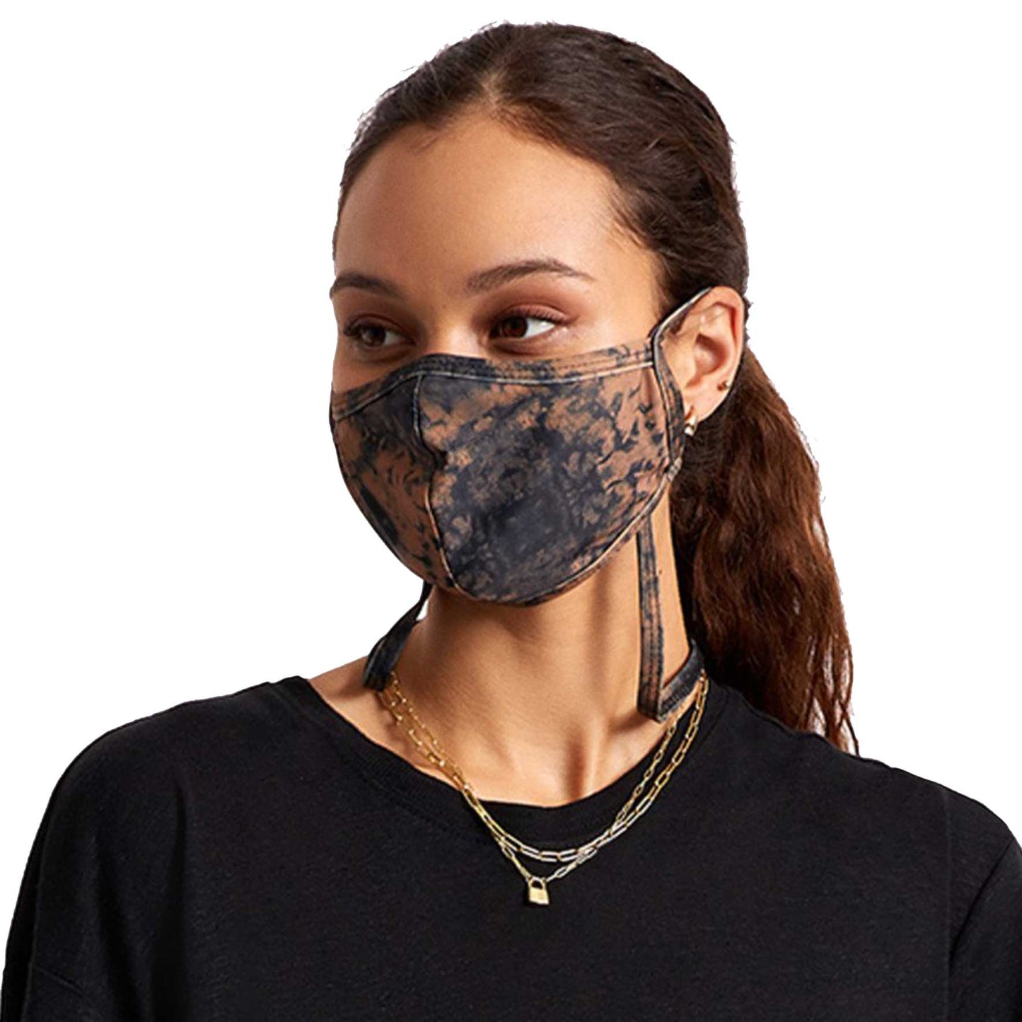 Brixton Everything Face Mask Black Sunwash