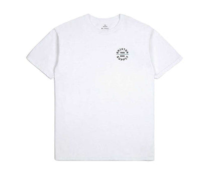 Brixton Oath V T-shirt - White/Black