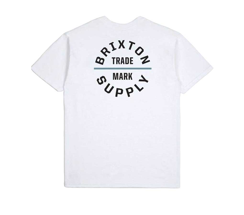 Brixton Oath V T-shirt - White/Black