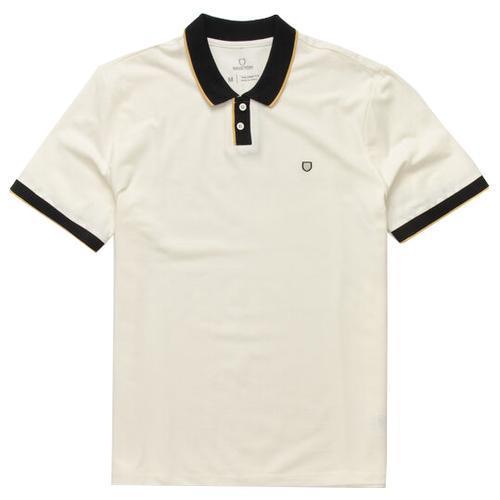 Brixton Proper Polo Knit - Off White/Black