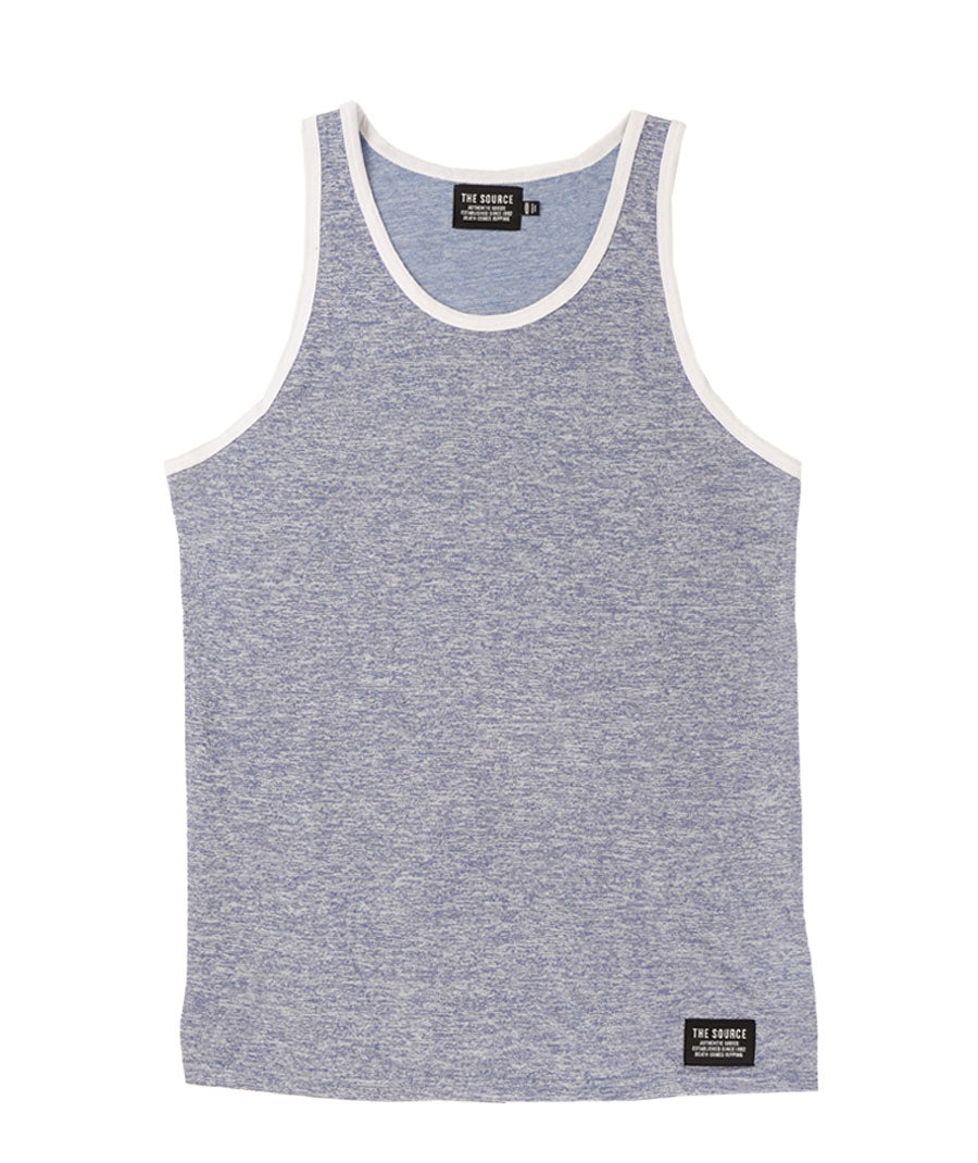 Source Men's Terry Tank Heathered Blue