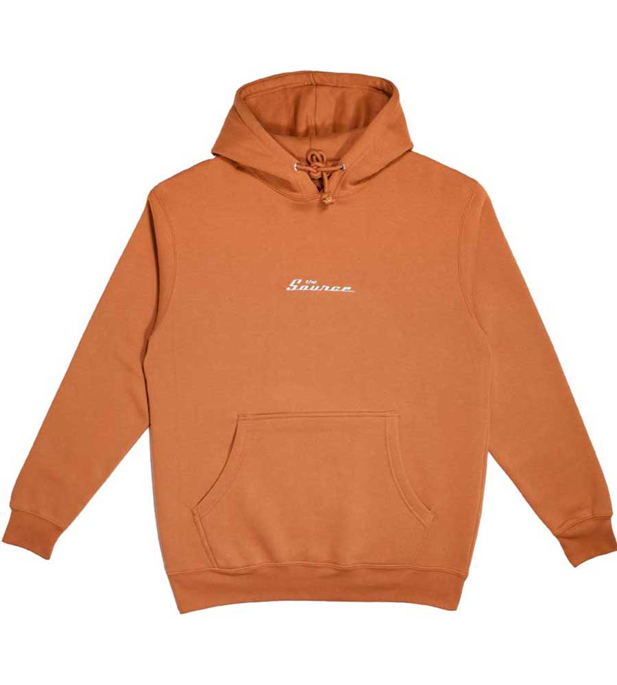The Source Heavyweight Embroidered Word Hooded Sweatshirt Canvas